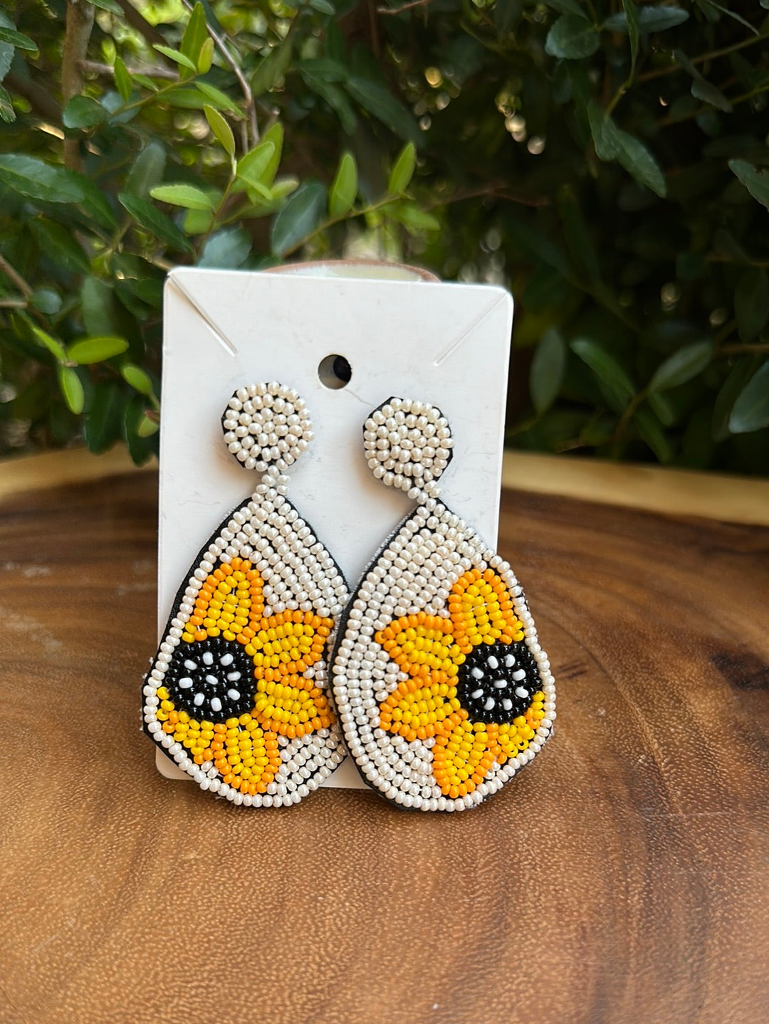 Sunflower earrings