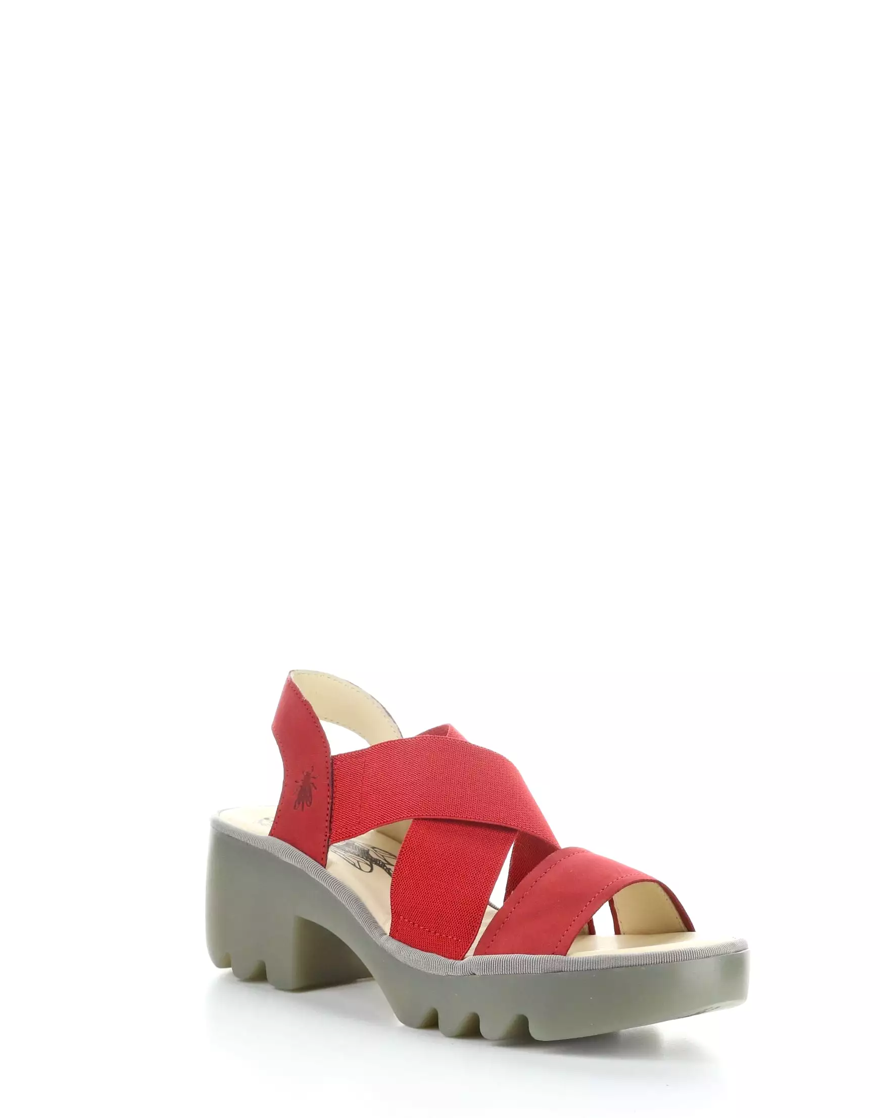 TAJI502FLY 005 LIPSTICK RED Round Toe Sandals