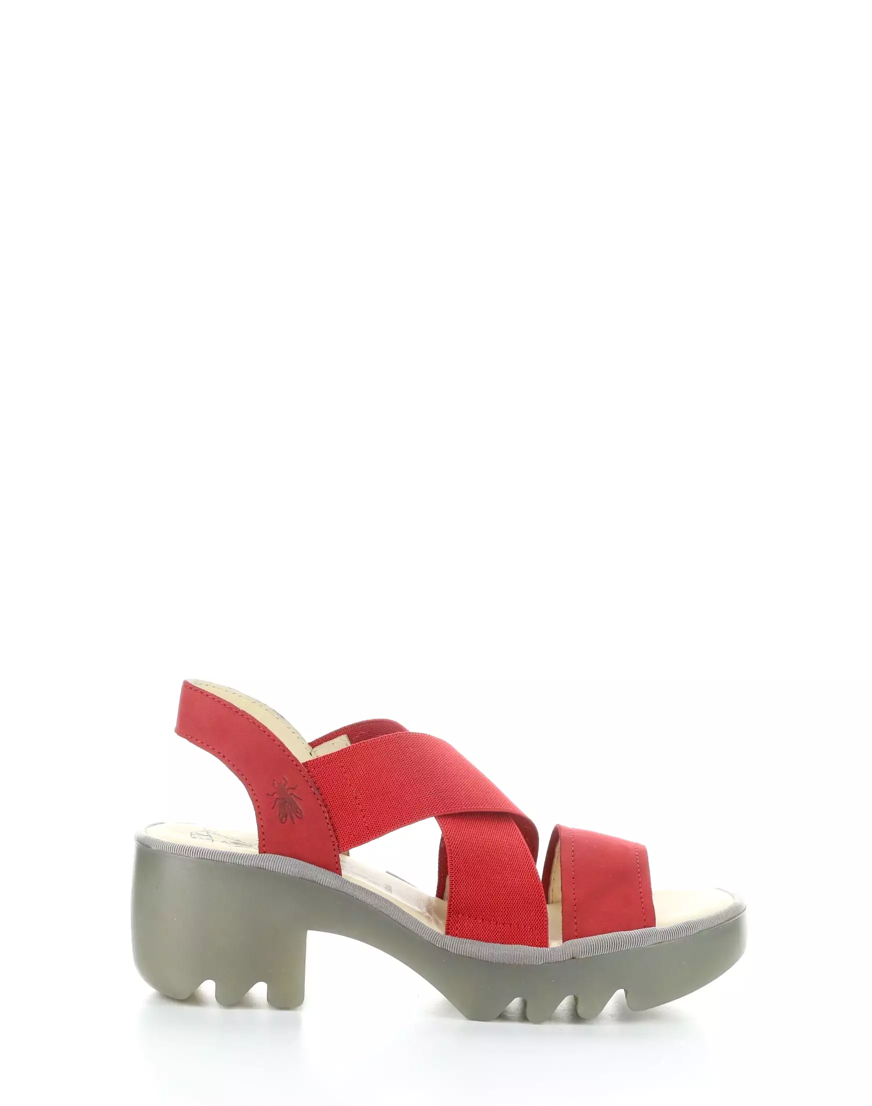 TAJI502FLY 005 LIPSTICK RED Round Toe Sandals