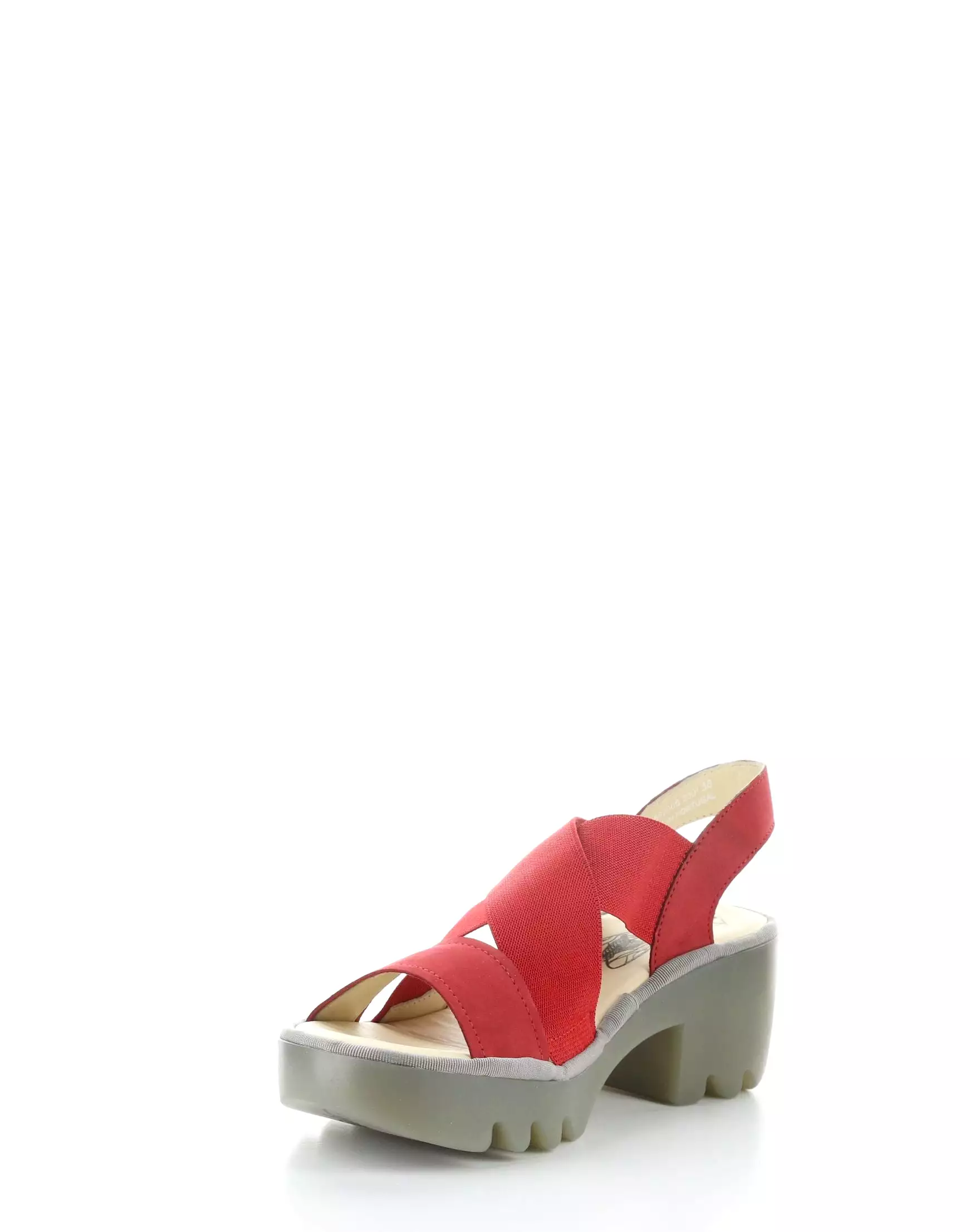 TAJI502FLY 005 LIPSTICK RED Round Toe Sandals