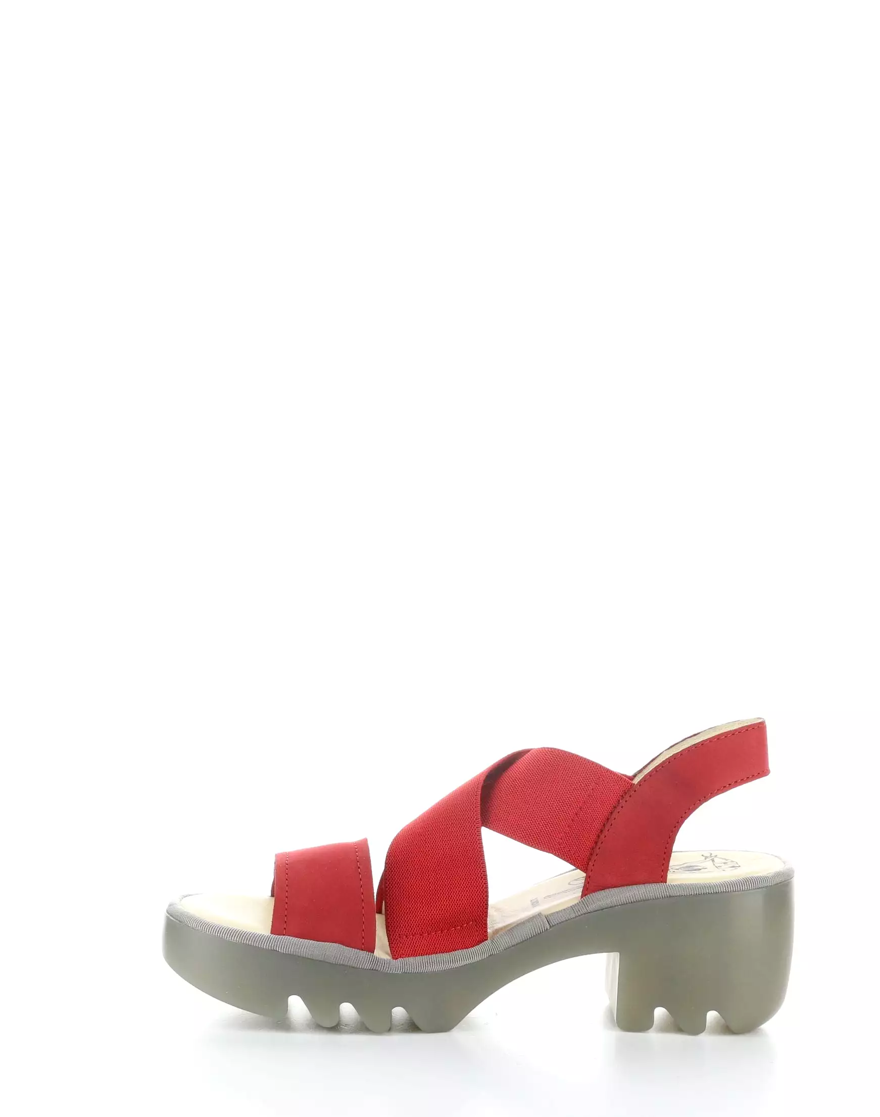 TAJI502FLY 005 LIPSTICK RED Round Toe Sandals