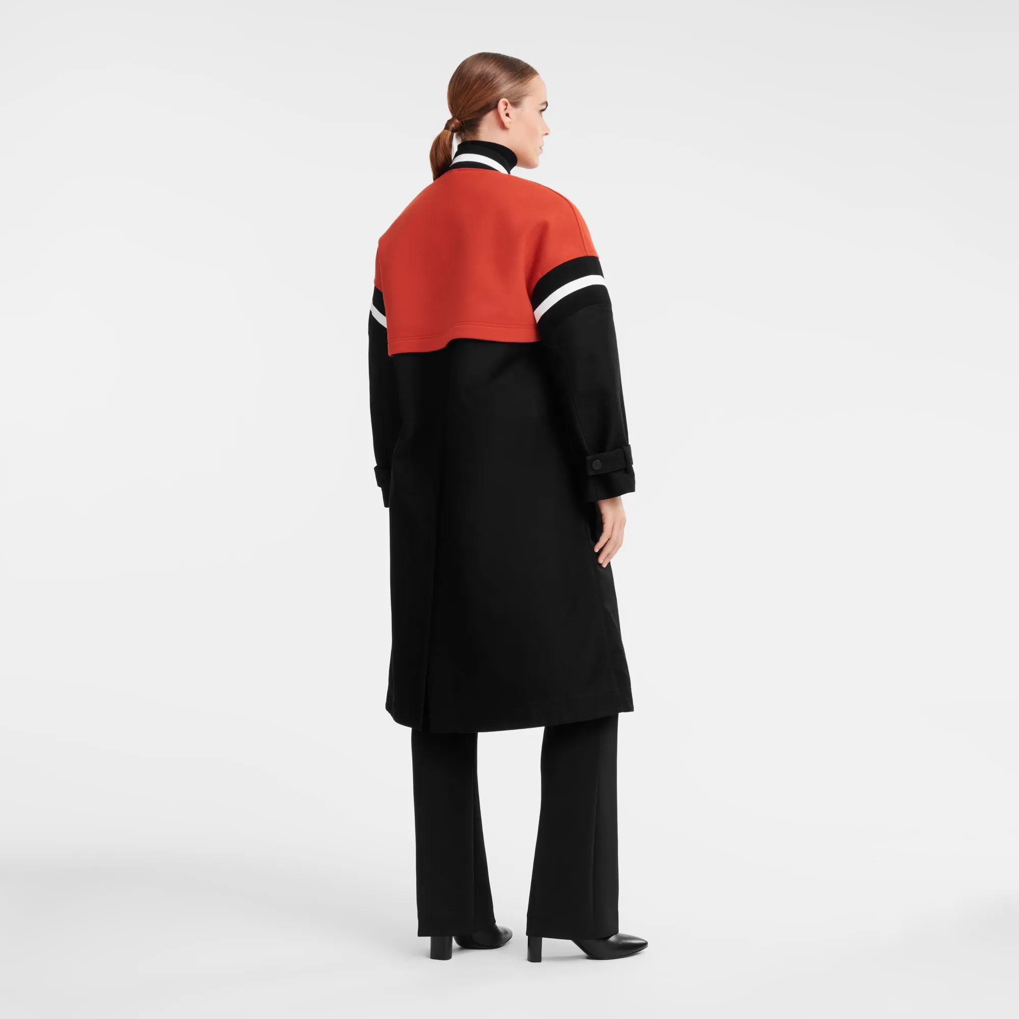 Teddy spirit trench Black - Gabardine and wool