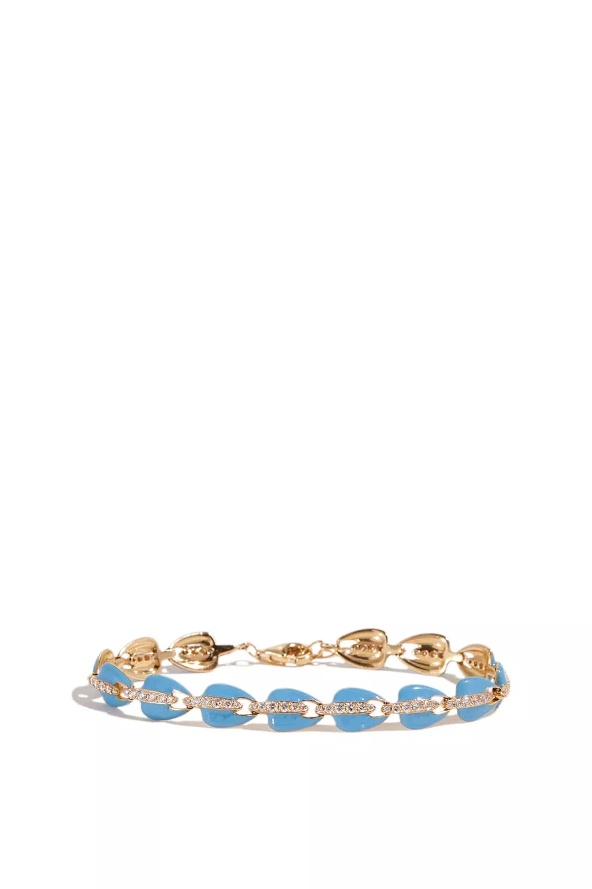 Tennis Bracelet in Turquoise Enamel