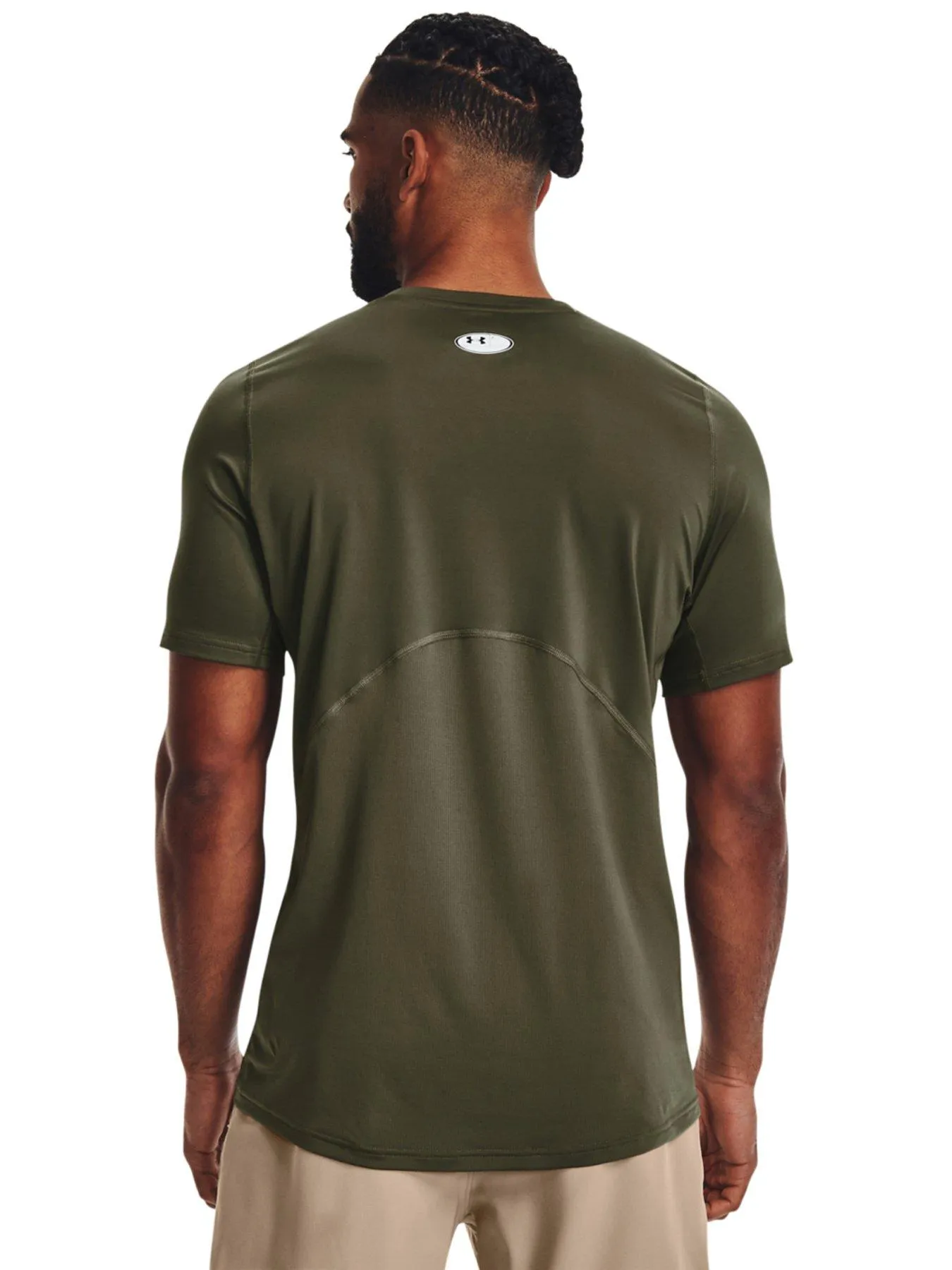 UNDER ARMOUR Training Heat Gear Armour Fitted T-Shirt - Khaki