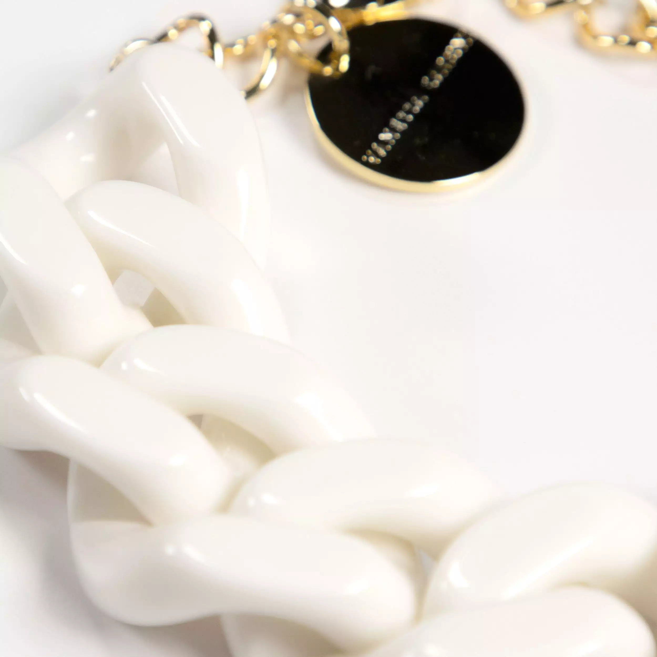 Vanessa Baroni Great Chain Matt Off White Bracelet