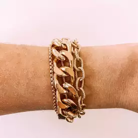 Waverly Gold Cable Chain Bracelet