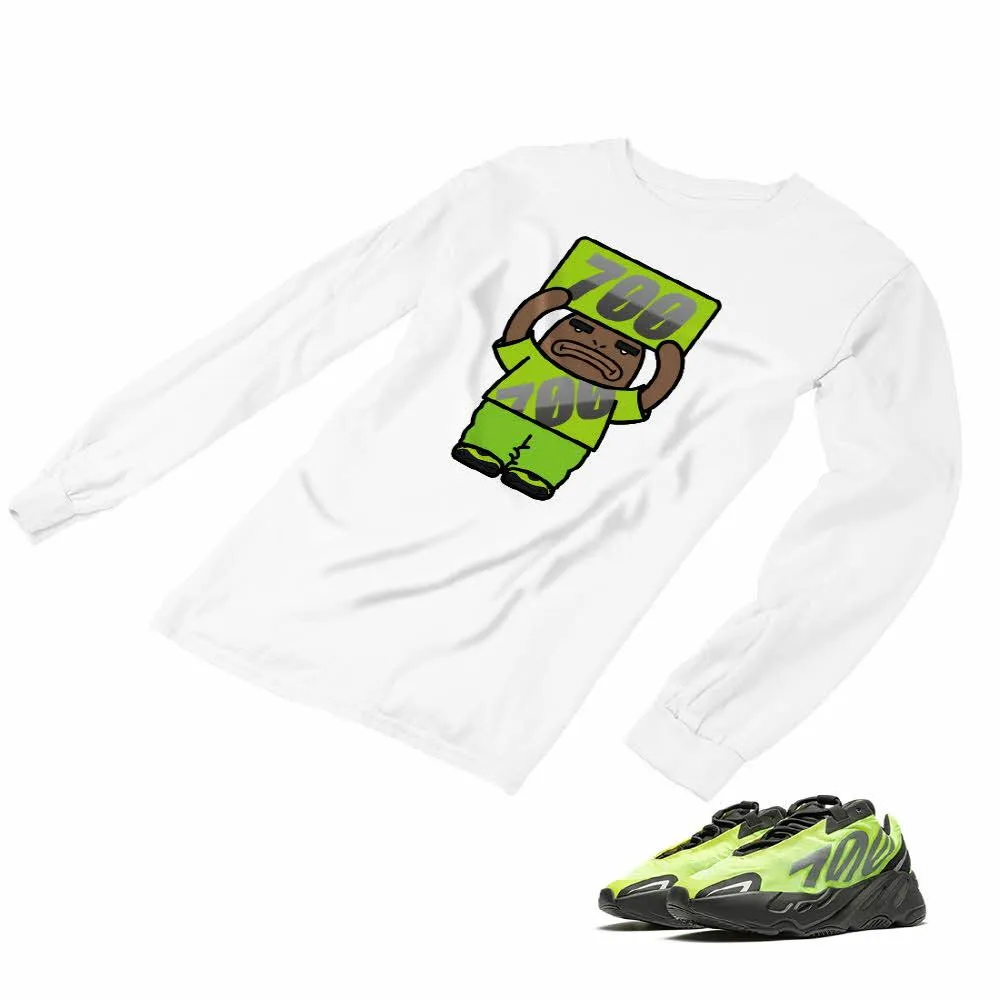 Yeezy Boost 700 Phosphor Matching Custom Designed Long Sleeve T shirt AD-Y-16-10