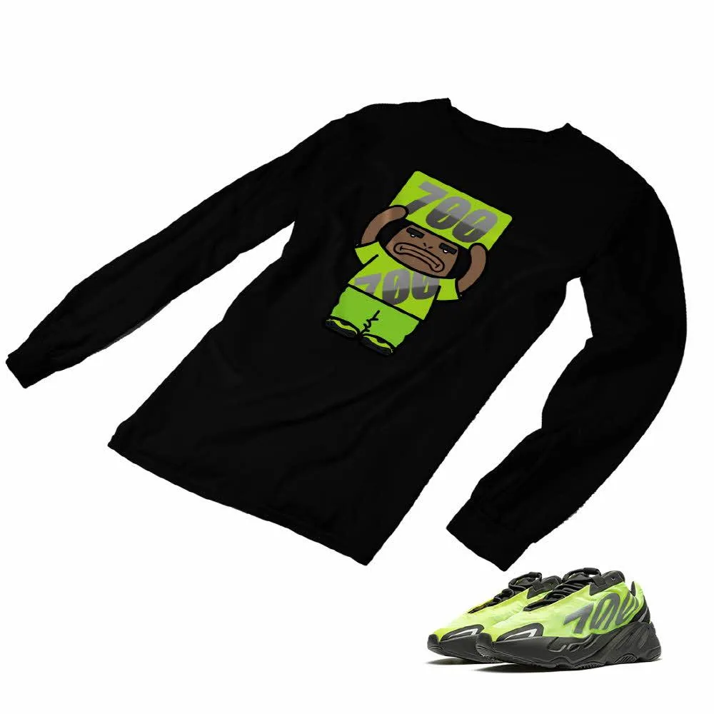 Yeezy Boost 700 Phosphor Matching Custom Designed Long Sleeve T shirt AD-Y-16-10