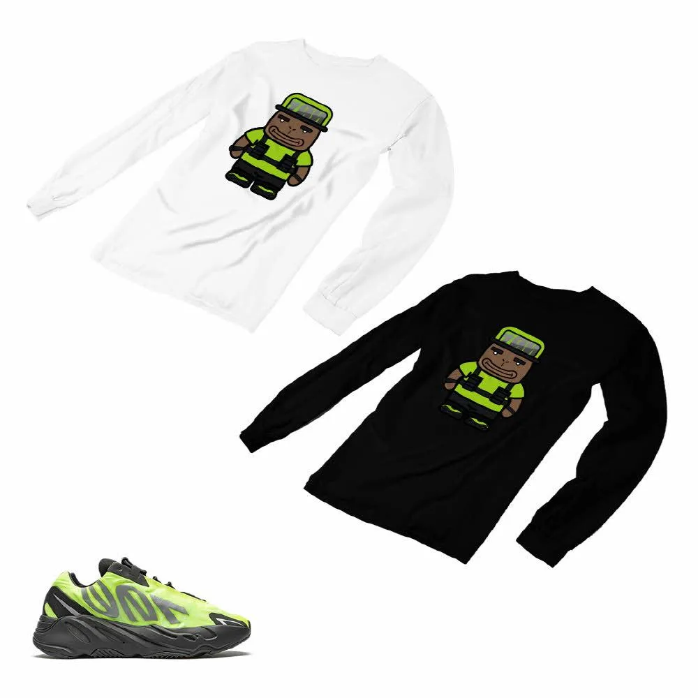 Yeezy Boost 700 Phosphor Matching Custom Designed Long Sleeve T shirt AD-Y-16-11