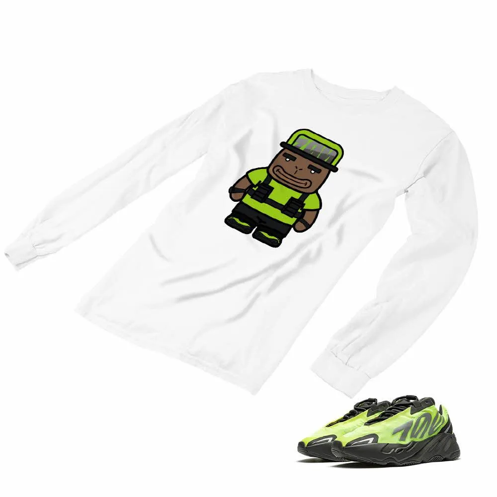 Yeezy Boost 700 Phosphor Matching Custom Designed Long Sleeve T shirt AD-Y-16-11