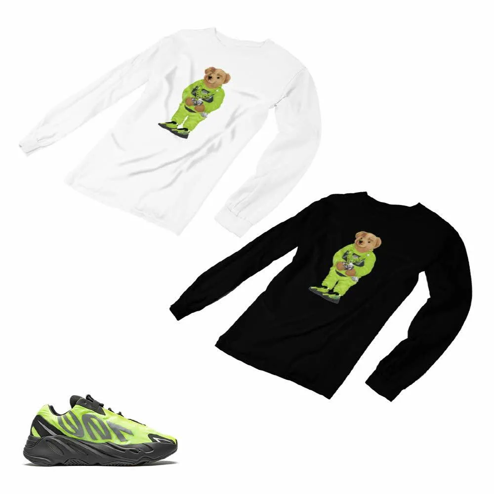 Yeezy Boost 700 Phosphor Matching Custom Designed Long Sleeve T shirt AD-Y-16-2