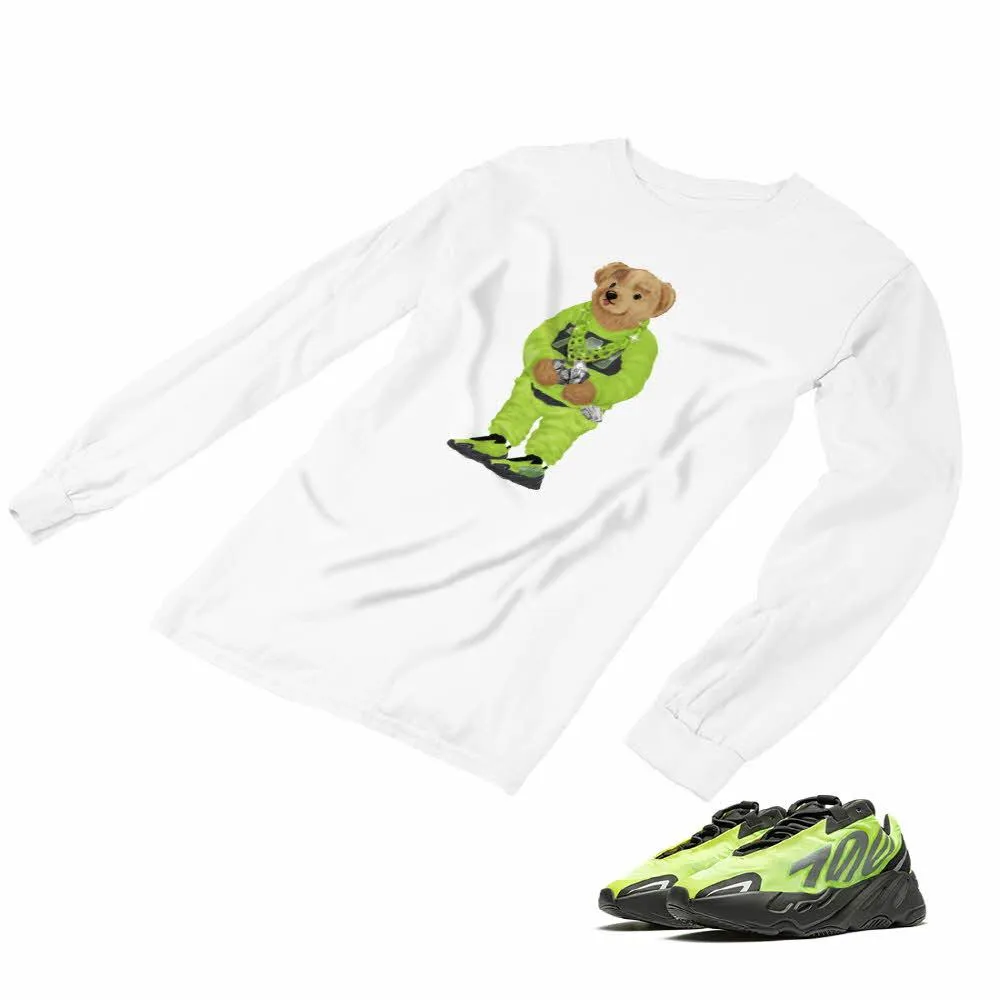 Yeezy Boost 700 Phosphor Matching Custom Designed Long Sleeve T shirt AD-Y-16-2