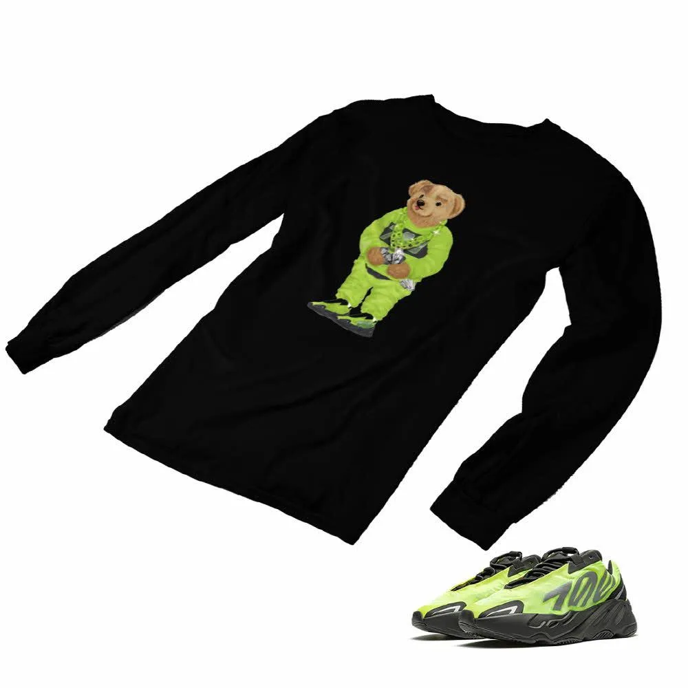 Yeezy Boost 700 Phosphor Matching Custom Designed Long Sleeve T shirt AD-Y-16-2