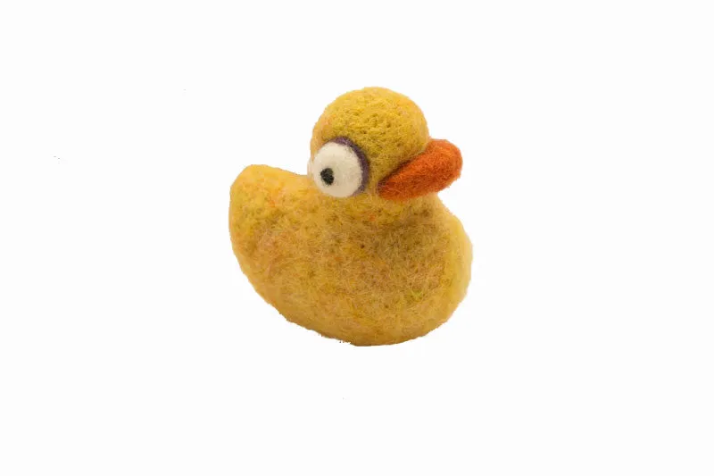 Yellow Baby Duck Wool Ornament